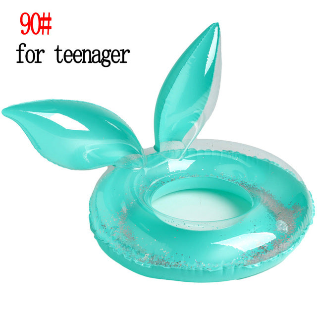 Mermaid With Backrest Pool Inflatable Floating Ring