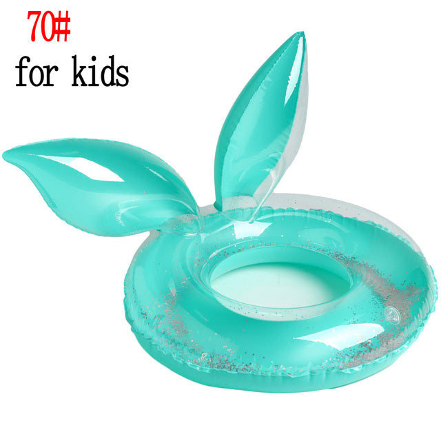 Mermaid With Backrest Pool Inflatable Floating Ring