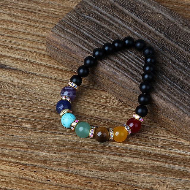 HEMATITE 7 CHAKRA BRACELETS