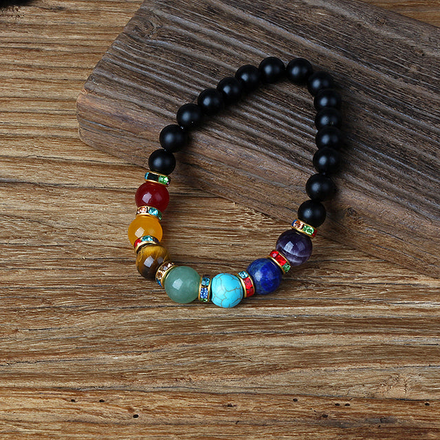 HEMATITE 7 CHAKRA BRACELETS