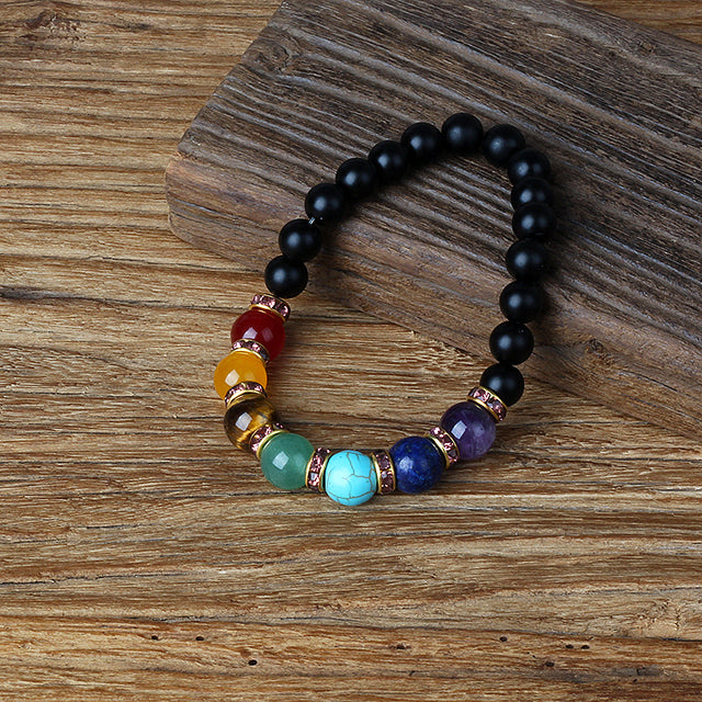 HEMATITE 7 CHAKRA BRACELETS