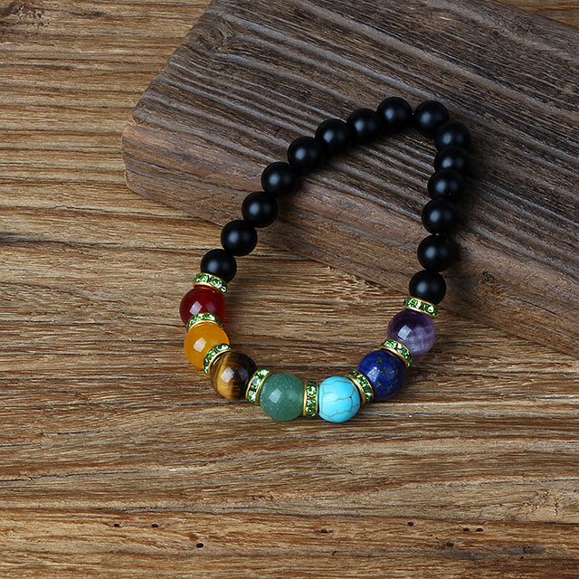 HEMATITE 7 CHAKRA BRACELETS