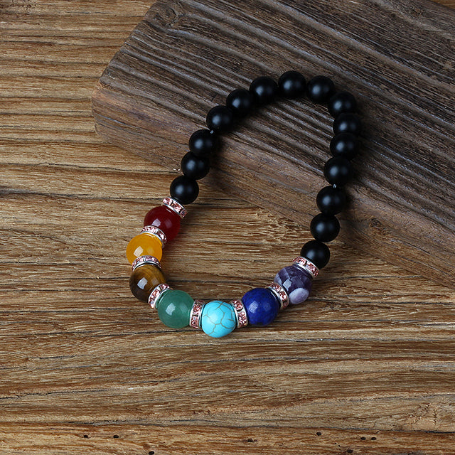 HEMATITE 7 CHAKRA BRACELETS