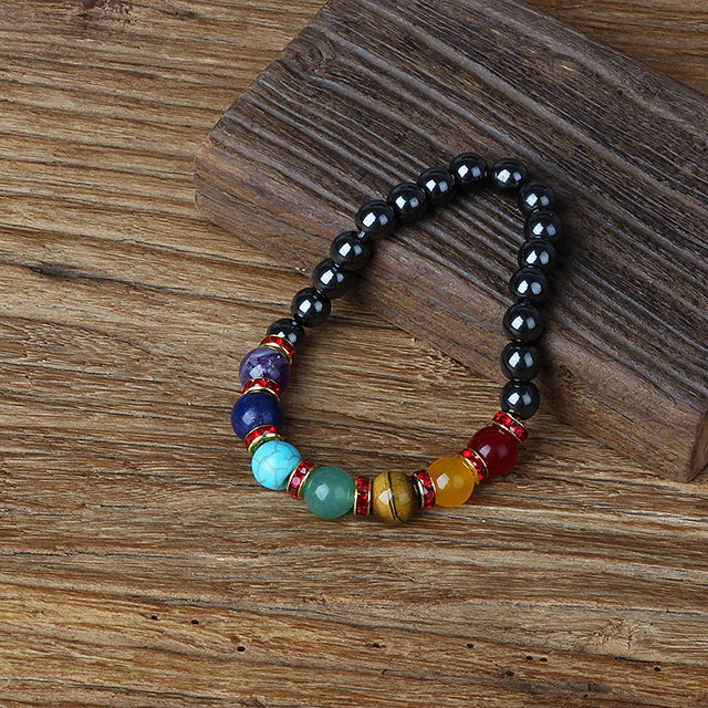 HEMATITE 7 CHAKRA BRACELETS