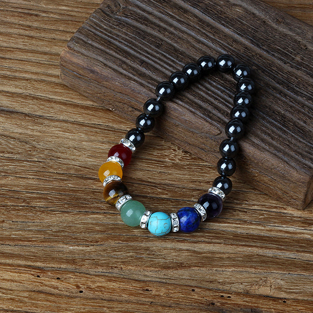 HEMATITE 7 CHAKRA BRACELETS