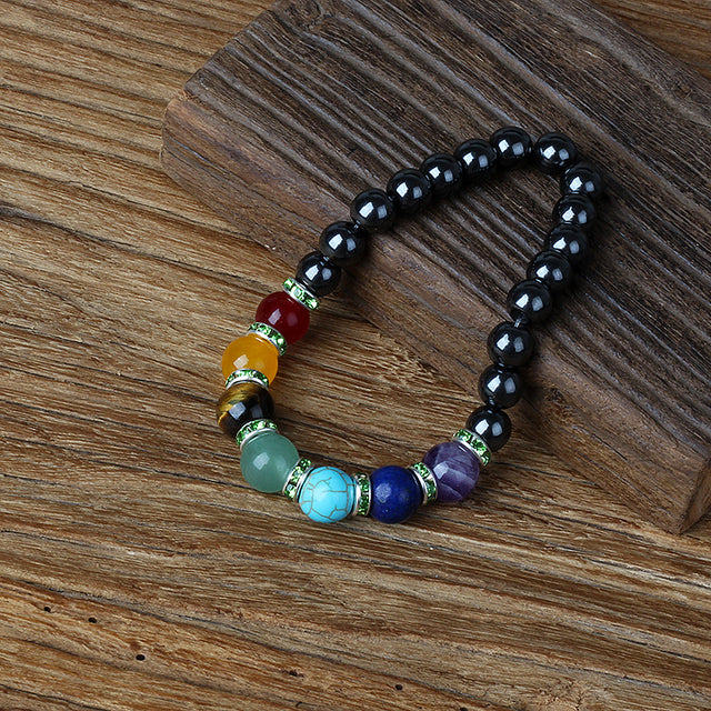 HEMATITE 7 CHAKRA BRACELETS