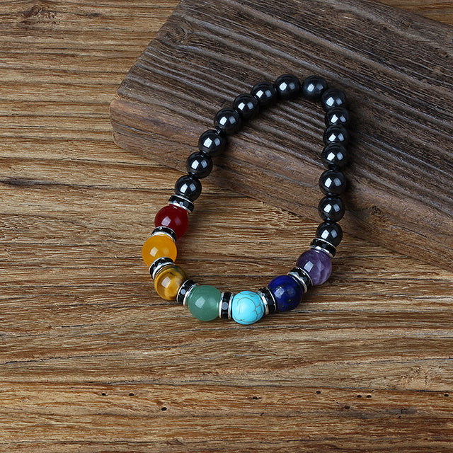 HEMATITE 7 CHAKRA BRACELETS