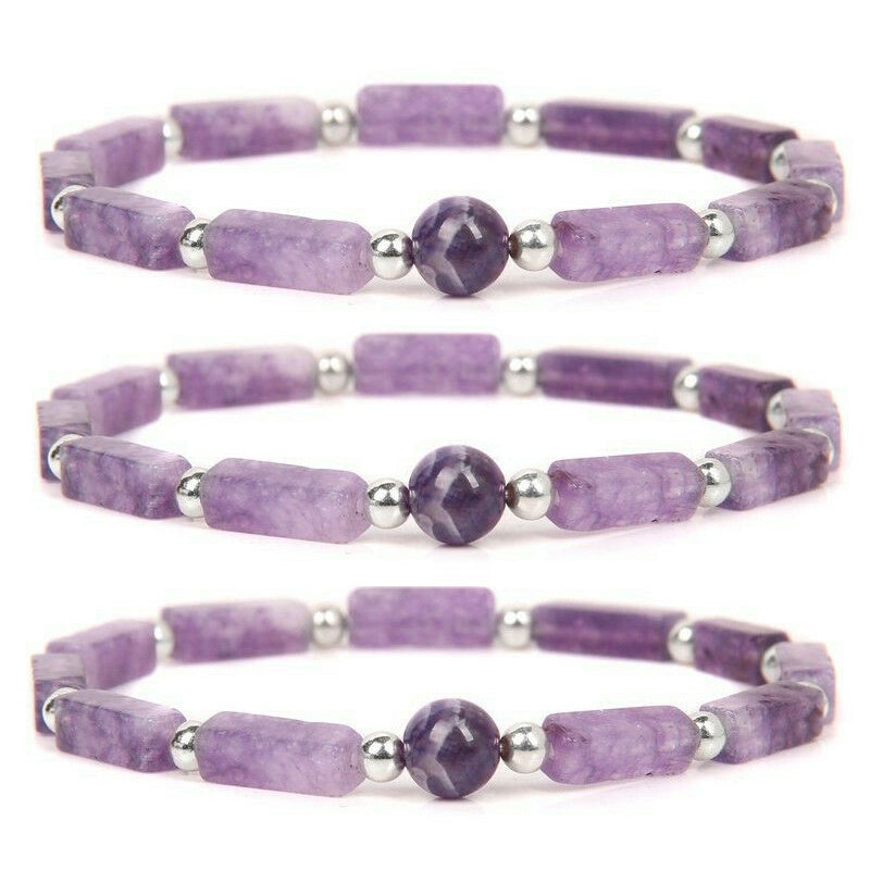 AMETHYST BEAD ENERGY BRACELETS