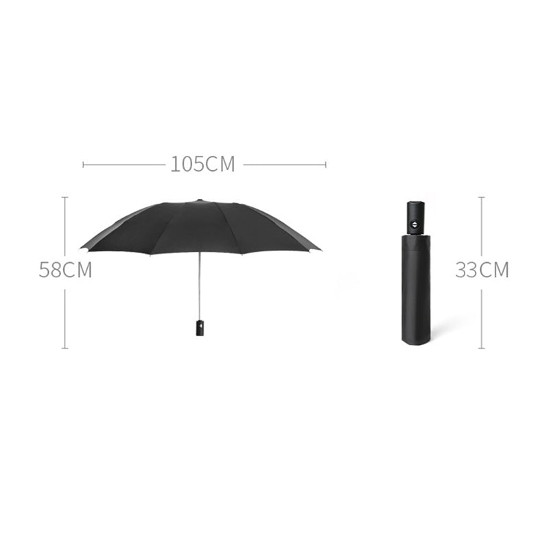 Umbrella With Reflective Stripe Reverse Led Light