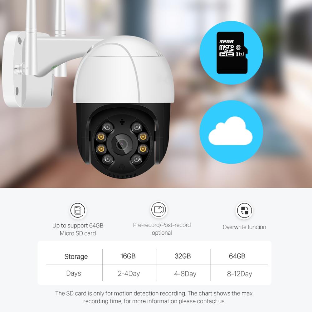 WiFi PTZ IP Camera with 4X Digital Zoom