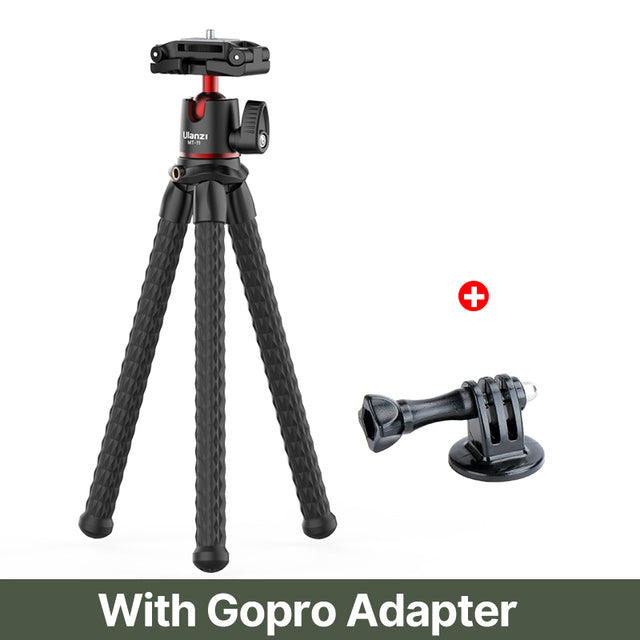 Extend Screw on SLR DSLR GoPro Camera Tripod With Octopus Flexible Tripod