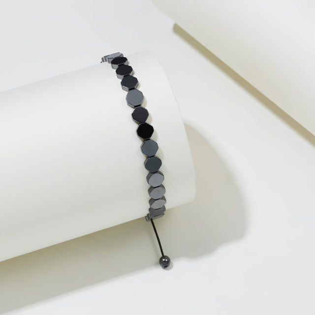 BLACK STONE SLIMMING BRACELET