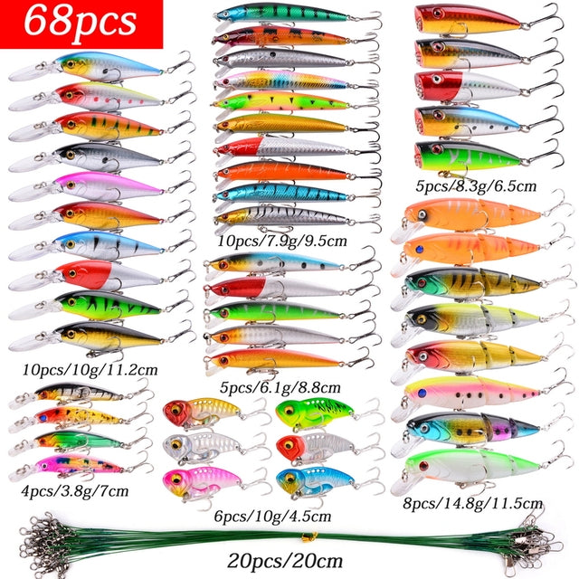 Artificial Bionic Crank Lures Fishing Lure Set