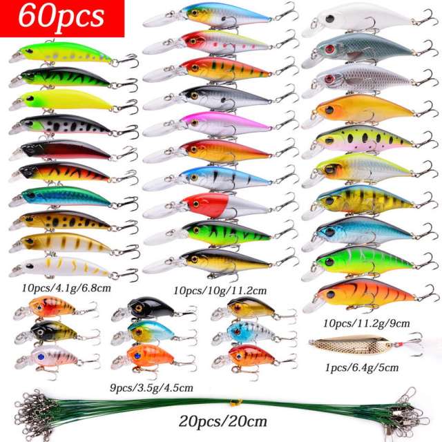 Artificial Bionic Crank Lures Fishing Lure Set