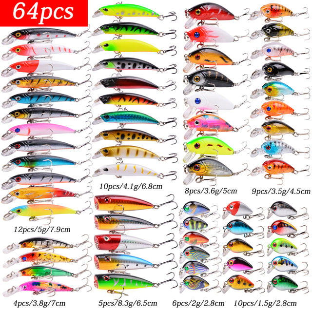 Artificial Bionic Crank Lures Fishing Lure Set