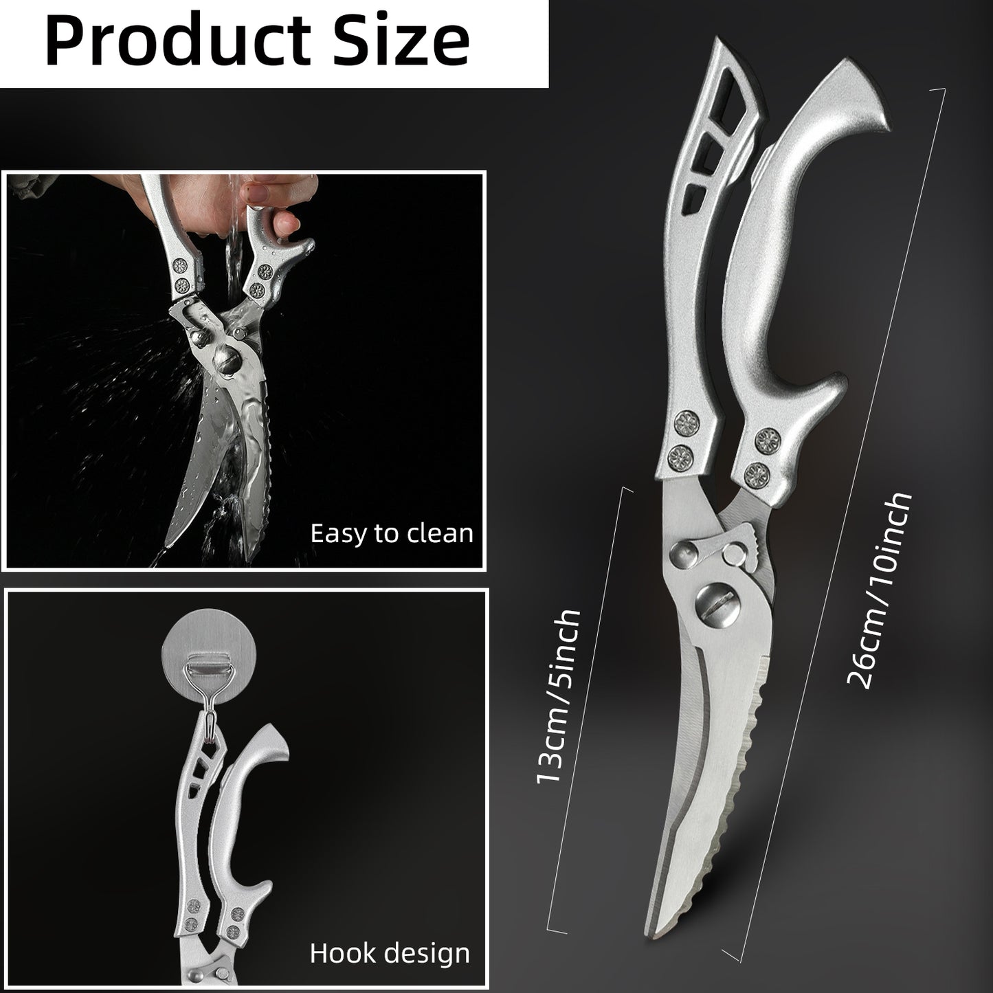 Stainless Steel Multi-function Kitchen Scissors