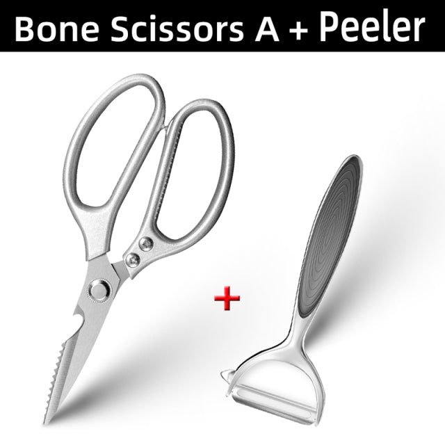 Stainless Steel Multi-function Kitchen Scissors