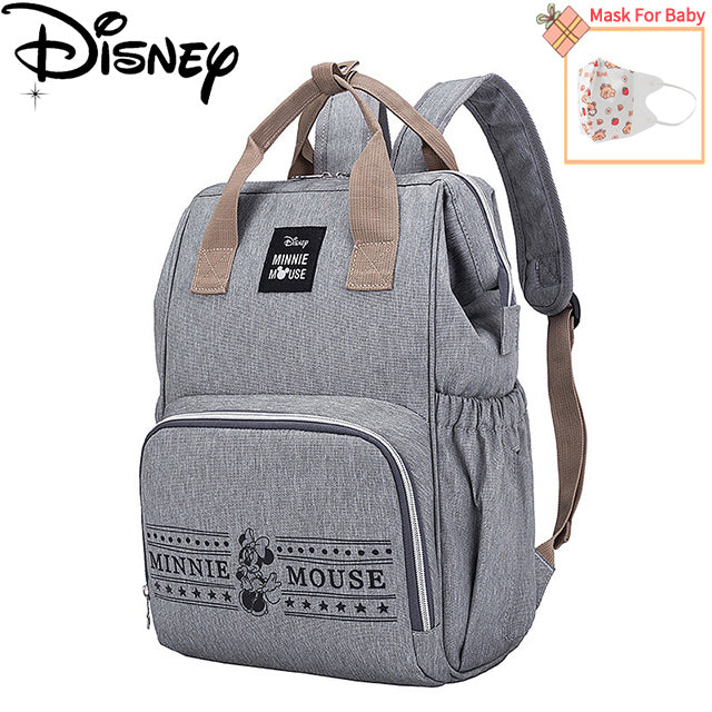 Multifunctional Diaper Bag Backpack Disney Minnie Mickey Baby Bags