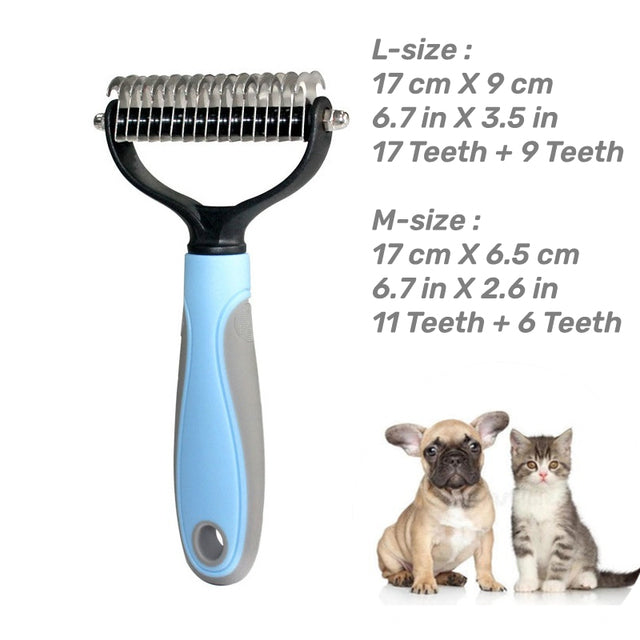 Two-Sided Pet Shedding Flying Hair Combs