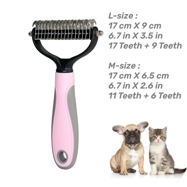 Two-Sided Pet Shedding Flying Hair Combs